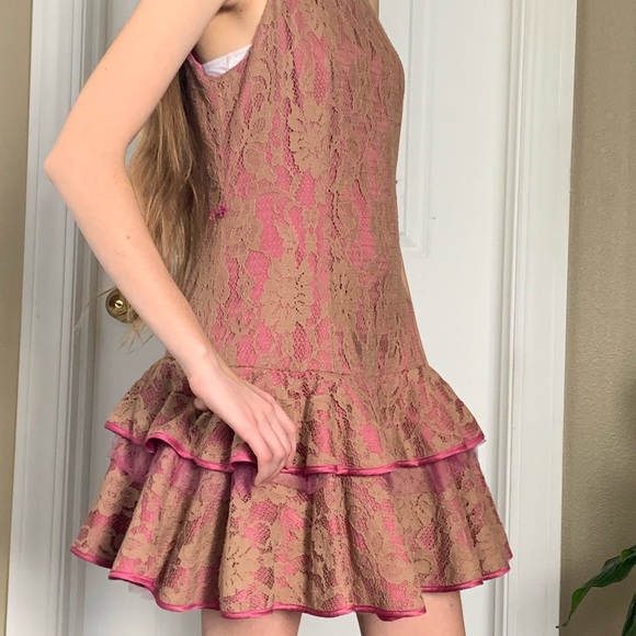 Forever 21 Ruffled lace mini dress - Picture 3 of 10